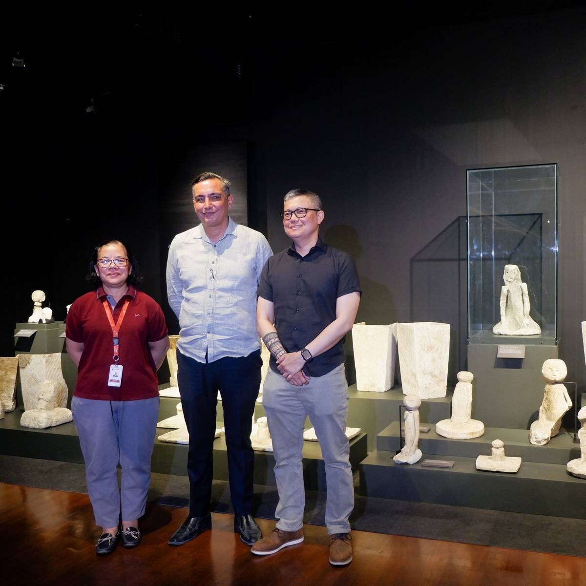 Chief of NMP’s Archaeology Division Dr. Mary Jane Louise A. Bolunia, NMP director-general Jeremy Barns and Dr. Stephen B. Acabado.